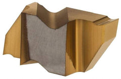 Hertel - 2094IG K Grade HC120, 2.39mm Cutting Width Carbide Grooving Insert - 2.79mm Max Depth of Cut, Right Hand, TiN Finish - USA Tool & Supply