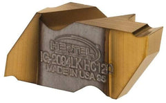Hertel - 2094IG K Grade HC120, 2.39mm Cutting Width Carbide Grooving Insert - 2.79mm Max Depth of Cut, Left Hand, TiN Finish - USA Tool & Supply