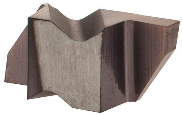 Hertel - 4250IG Grade HC215, 6.35mm Cutting Width Carbide Grooving Insert - 6.35mm Max Depth of Cut, Right Hand, TiAlN Finish - USA Tool & Supply