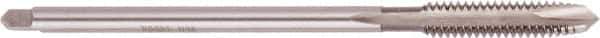 Regal Cutting Tools - 3/8-16 UNC 3 Flute H3 Bright Finish High Speed Steel Spiral Point Extension Tap - Plug Chamfer, 6" OAL, 1-1/4" Thread Length, 3B Class of Fit - USA Tool & Supply