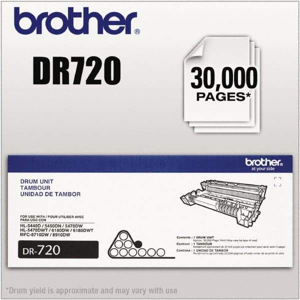 Brother - Black Drum Unit - Use with Brother DCP-8110DN, 8150DN, 8155DN, HL-5440D, 5450DN, 5470DW, 5470DWT, 6180DW, 6180DWT, MFC-8510DN, 8710DW, 8810DW, 8910DW, 8950DW, 8950DWT - USA Tool & Supply