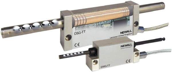 Newall - 50" Max Measuring Range, 5 & 10 µm Resolution, 60" Scale Length, Inductive DRO Linear Scale - 10 µm Accuracy, IP67, 11-1/2' Cable Length, Series DSG-TT - USA Tool & Supply