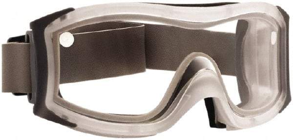 bolle SAFETY - Size Universal, Clear Anti-Fog & Scratch Resistant Lens, Safety Goggles - Indirect Vent, Clear Frame - USA Tool & Supply