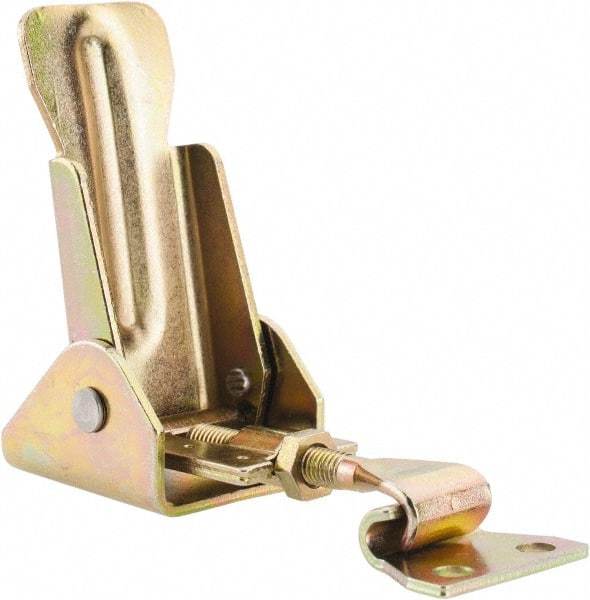 Value Collection - 3-13/32" Long x 1-3/16" Wide, Adjustable Toggle Latch - Steel, with Yellow Chromate Finish - USA Tool & Supply