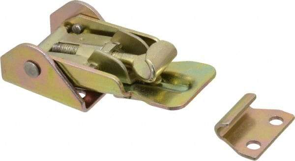 Value Collection - 3-13/32" Long x 1-3/16" Wide, Adjustable Toggle Latch - Steel, with Yellow Chromate Finish - USA Tool & Supply