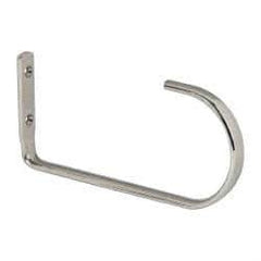 Sugatsune - 5/8" Wide x 7-1/16" High x 15/64" Thick, Overhead Hook - 3-9/32" Projection, Polished - USA Tool & Supply