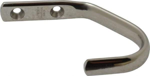 Sugatsune - 15/32" Wide x 2-29/32" High x 13/64" Thick, Wall Hook - 1-31/32" Projection, Polished - USA Tool & Supply