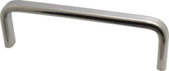 Sugatsune - 9/16" Handle Diam, Polished Stainless Steel Drawer Pull - 1-31/32" Projection, 6-1/4" Center to Center, 6-1/4" Long - USA Tool & Supply