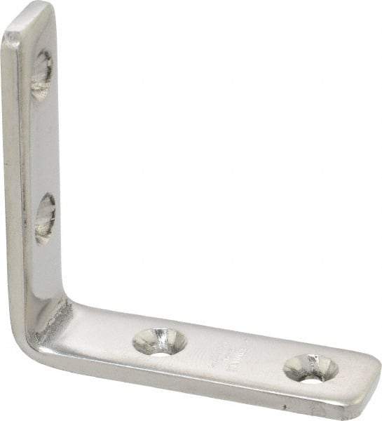 Sugatsune - 1-13/16" Long x 1/2" Wide, 18-8 Stainless Steel, Corner Brackets - USA Tool & Supply