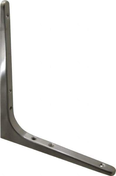 Sugatsune - 62 Lb Capacity, Satin Stainless Steel Coated, Shelf Bracket - 7-7/8" Long, 9-7/16" Wide - USA Tool & Supply