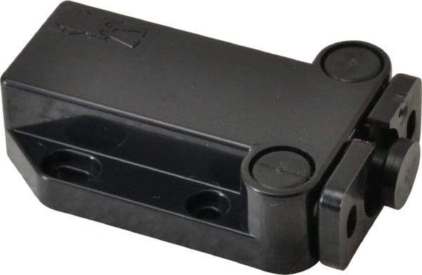 Sugatsune - 2-1/4" Long x 1-3/8" Wide x 5/8" High, Plastic Safe Push Latch - MC-37 Catch - Black Coated - USA Tool & Supply
