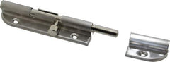 Sugatsune - 4-7/8" Long, 1-1/16" Wide Stainless Steel Barrel Bolts - Nickel Plated - USA Tool & Supply