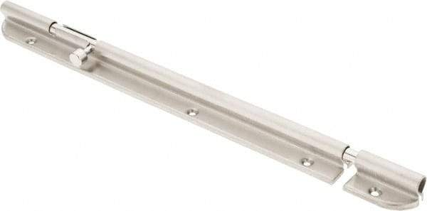 Sugatsune - 10-3/4" Long, 1-3/32" Wide Stainless Steel Barrel Bolts - Nickel Plated - USA Tool & Supply