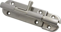 Sugatsune - 4-3/8" Long, 1" Wide Stainless Steel Barrel Bolts - Nickel Plated - USA Tool & Supply