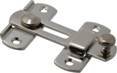 Sugatsune - 2-3/4" Long x 3-15/16" Wide x 3/8" High, Bar Latch - Stainless Steel, with Stainless Finish - USA Tool & Supply