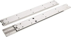 Sugatsune - 20" Slide Length, 14.22" Travel Length, Stainless Steel Ball Bearing Slide SSR-5 - 1/2" Wide, 2-3/4" High, 218 Lb Capacity at Full Extension, Satin Finish - USA Tool & Supply