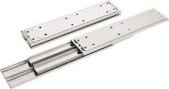 Sugatsune - 12" Slide Length, 12.56" Travel Length, Stainless Steel Ball Bearing Slide SSR-10 - 7/8" Wide, 2-3/4" High, 600 Lb Capacity at Full Extension, Satin Finish - USA Tool & Supply