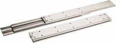 Sugatsune - 18" Slide Length, 18.56" Travel Length, Stainless Steel Ball Bearing Slide SSR-10 - 7/8" Wide, 2-3/4" High, 551 Lb Capacity at Full Extension, Satin Finish - USA Tool & Supply