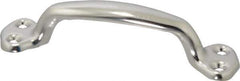 Made in USA - 8-5/16" Long x 1-1/16" Wide, Steel Heavy Duty Door Pull - Stainless Coated - USA Tool & Supply