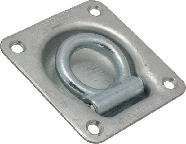 Value Collection - Zinc Finish Trap Door Ring - 1" High x 3-3/4" Wide - USA Tool & Supply