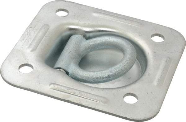 Value Collection - Zinc Finish Trap Door Ring - 1" High x 4-1/2" Wide - USA Tool & Supply