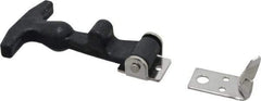 Value Collection - 5-3/8" Long x 3-1/8" Wide x 1-3/8" High, Hood Latch - Rubber & Steel, with Black Finish - USA Tool & Supply