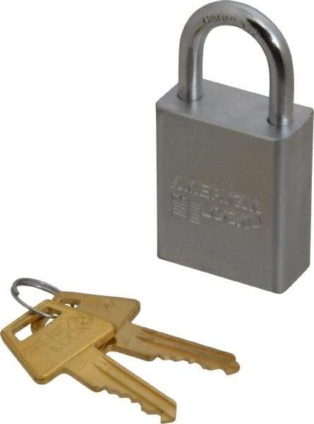 American Lock - 1" Shackle Clearance, Keyed Different A5100 Padlock - 1/4" Shackle Diam, Steel - USA Tool & Supply