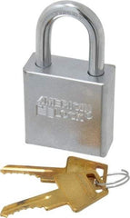 American Lock - 1-1/8" Shackle Clearance, Keyed Different A5200 Padlock - 5/16" Shackle Diam, Steel - USA Tool & Supply