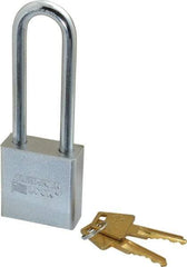 American Lock - 3" Shackle Clearance, Keyed Different A5202 Padlock - 5/16" Shackle Diam, Steel - USA Tool & Supply