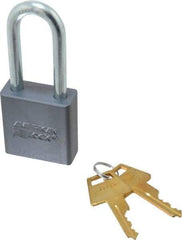 American Lock - 2" Shackle Clearance, Keyed Different A11 Padlock - 5/16" Shackle Diam, Aluminum, with Solid Aluminum Finish - USA Tool & Supply