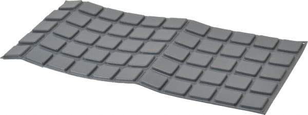 Made in USA - 1" Wide x 0.18" High, Self Adhesive Polyurethane Bumpers - Square - USA Tool & Supply