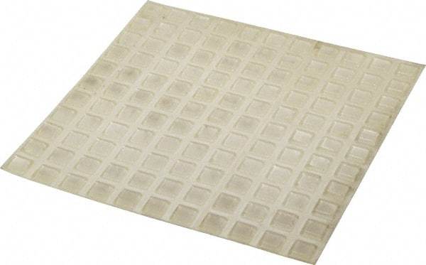 Made in USA - 0.4" Wide x 0.1" High, Self Adhesive Polyurethane Bumpers - Tapered Square - USA Tool & Supply