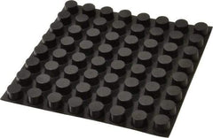Made in USA - 0.62" Wide x 0.4" High, Self Adhesive Polyurethane Bumpers - Cylindrical - USA Tool & Supply