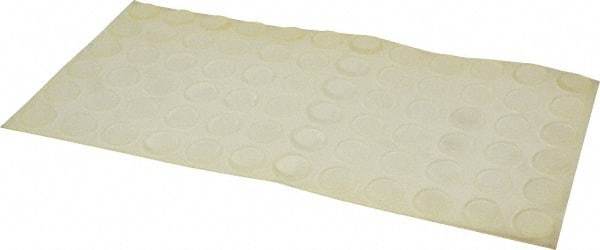 Made in USA - 0.81" Wide x 0.12" High, Self Adhesive Polyurethane Bumpers - Tapered Cylindrical - USA Tool & Supply