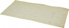 Made in USA - 0.81" Wide x 0.12" High, Self Adhesive Polyurethane Bumpers - Tapered Cylindrical - USA Tool & Supply