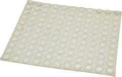 Made in USA - 0.44" Wide x 0.2" High, Self Adhesive Polyurethane Bumpers - Hemispherical - USA Tool & Supply