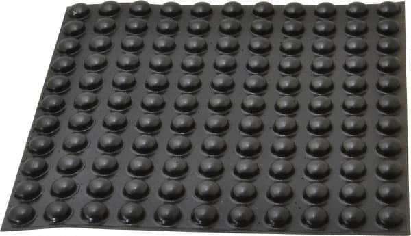 Made in USA - 0.44" Wide x 0.2" High, Self Adhesive Polyurethane Bumpers - Hemispherical - USA Tool & Supply
