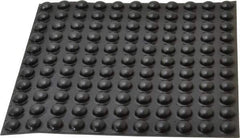 Made in USA - 0.44" Wide x 0.2" High, Self Adhesive Polyurethane Bumpers - Hemispherical - USA Tool & Supply