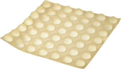 Made in USA - 0.7" Wide x 0.38" High, Self Adhesive Polyurethane Bumpers - Hemispherical - USA Tool & Supply