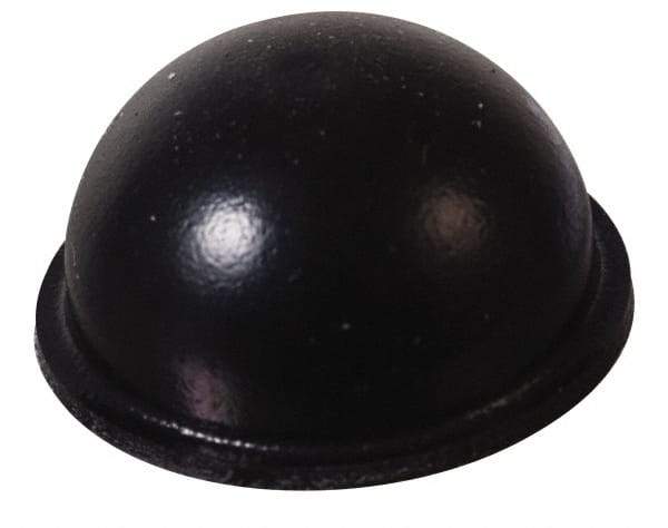Made in USA - 0.7" Wide x 0.38" High, Self Adhesive Polyurethane Bumpers - Hemispherical - USA Tool & Supply
