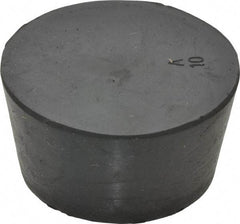 Made in USA - 1-21/32" Small End, 1-31/32" Large End Diam, Size 10, Tapered Rubber Stopper - 38 to 48 Shore A Durometer Hardness - USA Tool & Supply