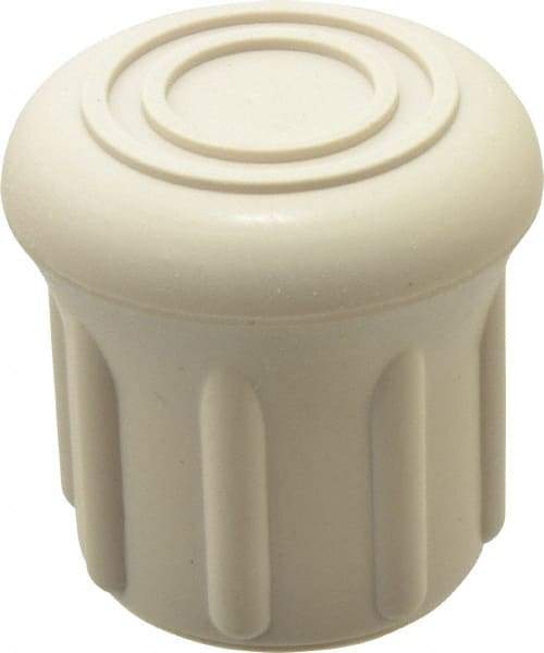 Made in USA - 1" ID, Rubber Crutch Tip - 1-19/32" Overall Height - USA Tool & Supply