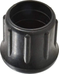 Made in USA - 1-1/4" ID, Rubber Crutch Tip - 1-3/4" Overall Height - USA Tool & Supply