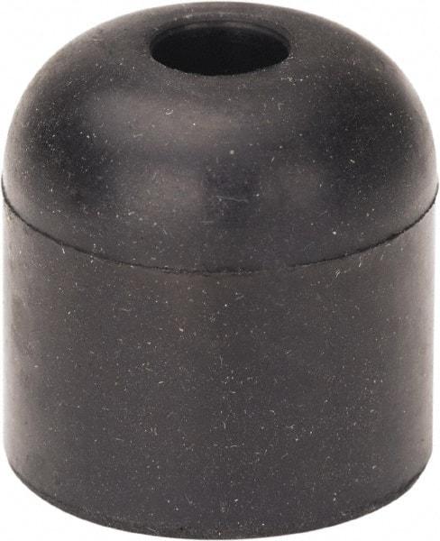 Made in USA - 5/16 Thread, 1" High, Rubber Bumpers - Recessed, 5/8" C-Projection Gage Line to Nose End, 1" Minor Axis - USA Tool & Supply