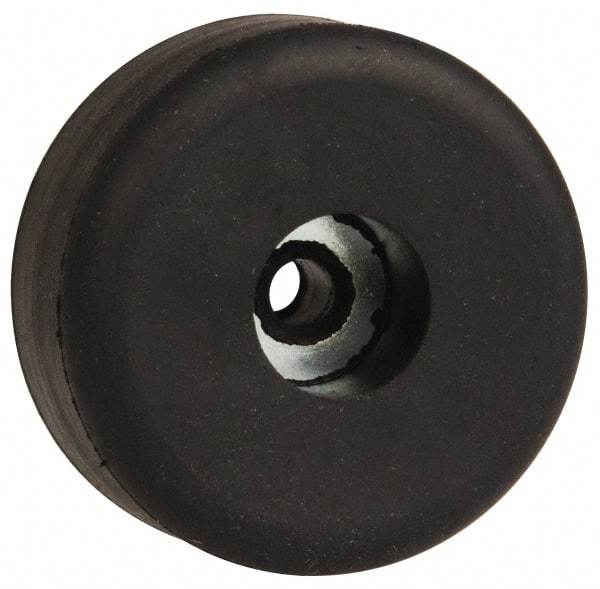 Made in USA - 1/2 Thread, 5/8" High, Rubber Bumpers - Recessed, 11/32" C-Projection Gage Line to Nose End, 1-1/2" Minor Axis - USA Tool & Supply