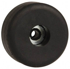 Made in USA - 1/2 Thread, 5/8" High, Rubber Bumpers - Recessed, 11/32" C-Projection Gage Line to Nose End, 1-1/2" Minor Axis - USA Tool & Supply