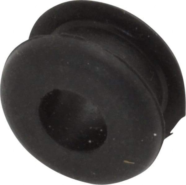 Made in USA - 7/16" OD, 1/4" Thick Grommet - Buna-N Rubber, 5/16" Slot Diam x 1/8" Slot Width - USA Tool & Supply