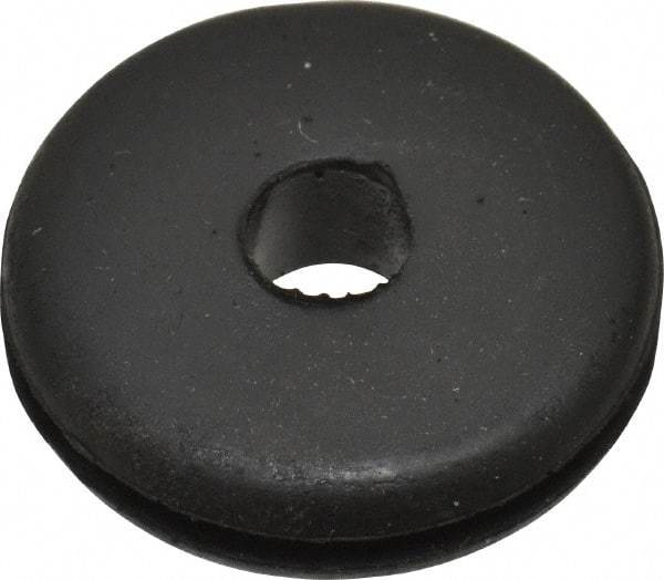 Made in USA - 1" OD, 1/4" Thick Grommet - Buna-N Rubber, 3/4" Slot Diam x 1/16" Slot Width - USA Tool & Supply
