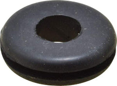 Made in USA - 5/8" OD, 3/16" Thick Grommet - Buna-N Rubber, 7/16" Slot Diam x 1/16" Slot Width - USA Tool & Supply
