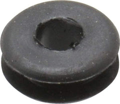 Made in USA - 5/8" OD, 1/4" Thick Grommet - Buna-N Rubber, 7/16" Slot Diam x 1/8" Slot Width - USA Tool & Supply